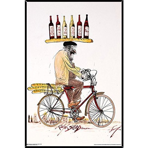 No Frame Ralph Steadman Wine Art Decor Wall Print Poster