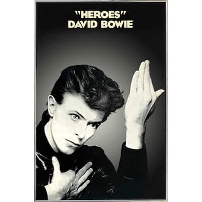 David Bowie - Heroes Poster in a Silver Metal Frame (24x36) - Overstock ...