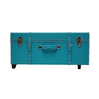 The Designer Wheeled Trunk - Aqua