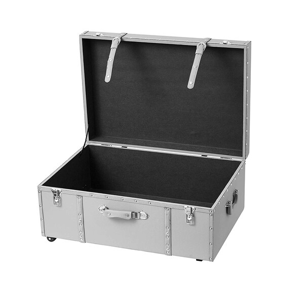 Large DormCo The Designer Wheeled Trunk Red