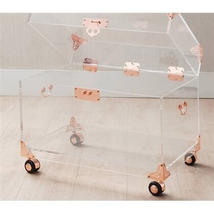 Ciao Bella Rose Gold Accented Acrylic Trunk
