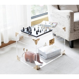 Ciao Bella Acrylic Trunk - Rustic Brass by DormCo