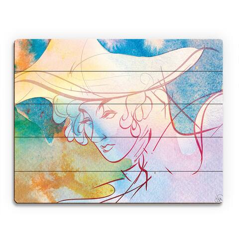 Lemon Neuvo Woman' Wall Art Print on Wood