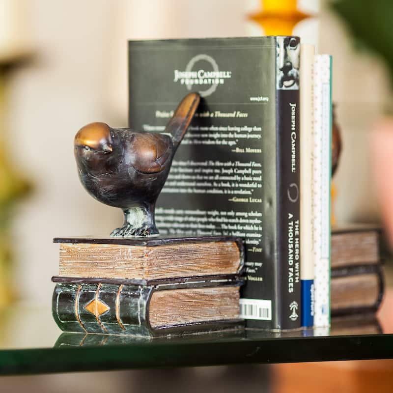 Danya B. Birds on Books Bookend Set