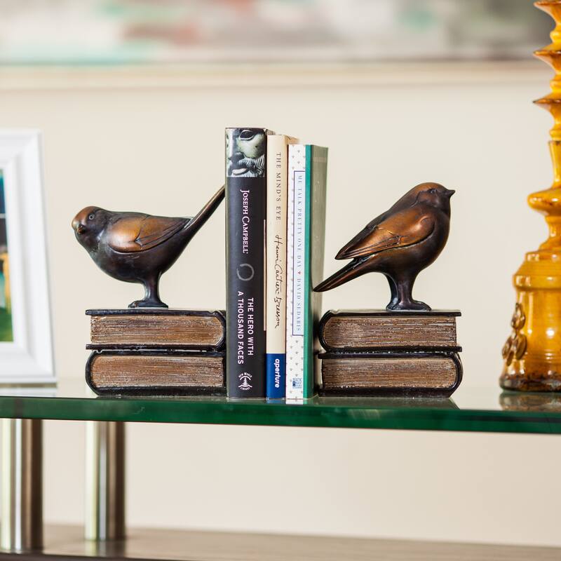 Danya B. Birds on Books Bookend Set Bed Bath & Beyond 16343393