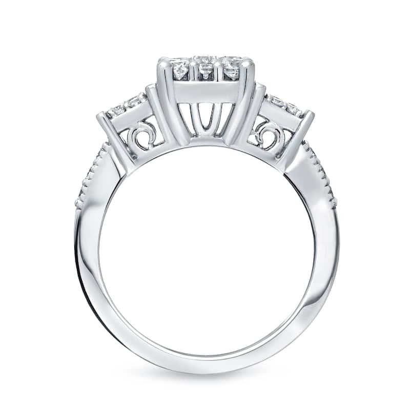 14k Gold 3/5ct TDW Composite Style Diamond Engagement Ring by Auriya (H-I, I1-I2)