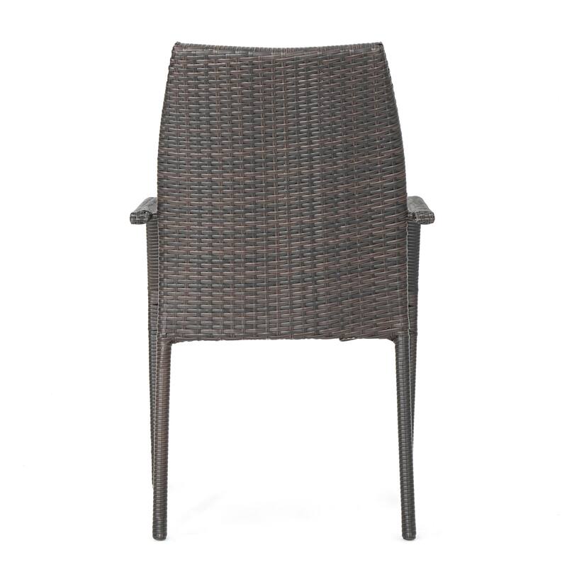 Crawford Outdoor 3-piece Round Wicker Bistro Chat Set by Christopher Knight Home