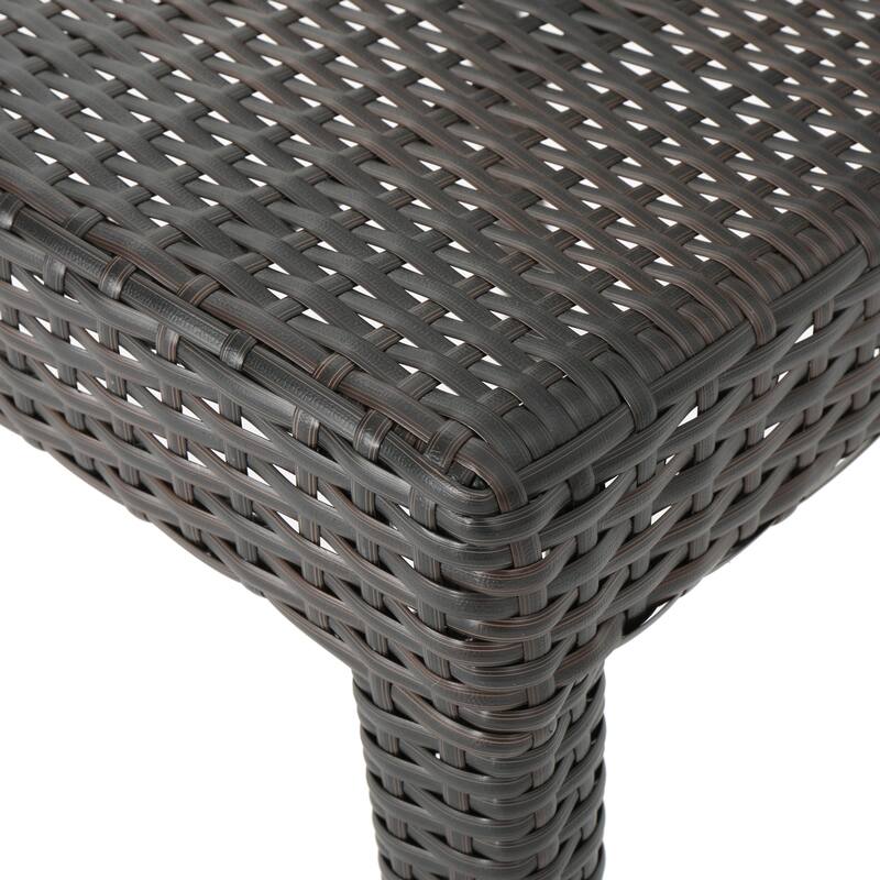 Catskills Outdoor 3-piece Round Wicker Bistro Chat Set by Christopher Knight Home