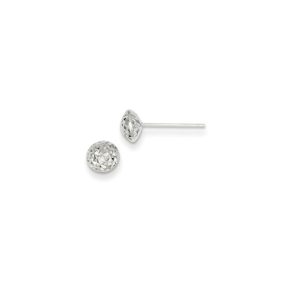 white gold post earrings