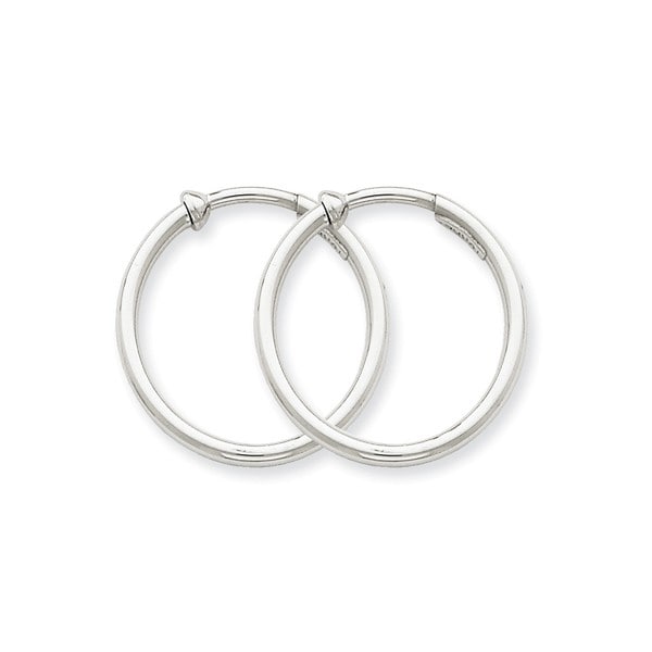 14 Karat White Gold Non Pierced Earring Hoops Earrings Free 14 Karat White Gold Non Pierced Earring Hoops Earrings