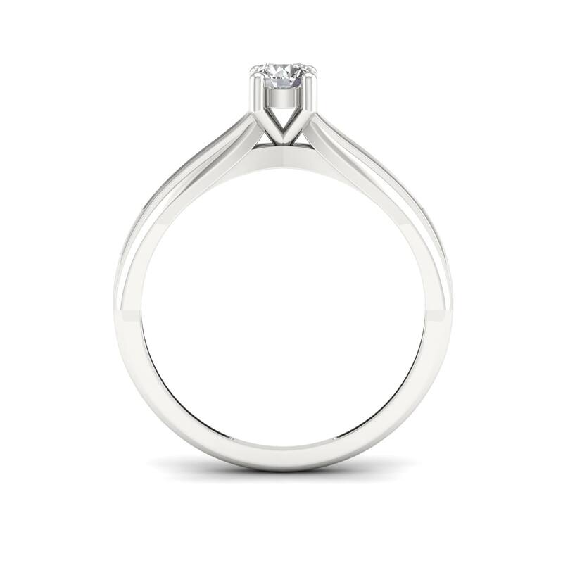 De Couer 1/10ct TDW Diamond Classic Ring - White