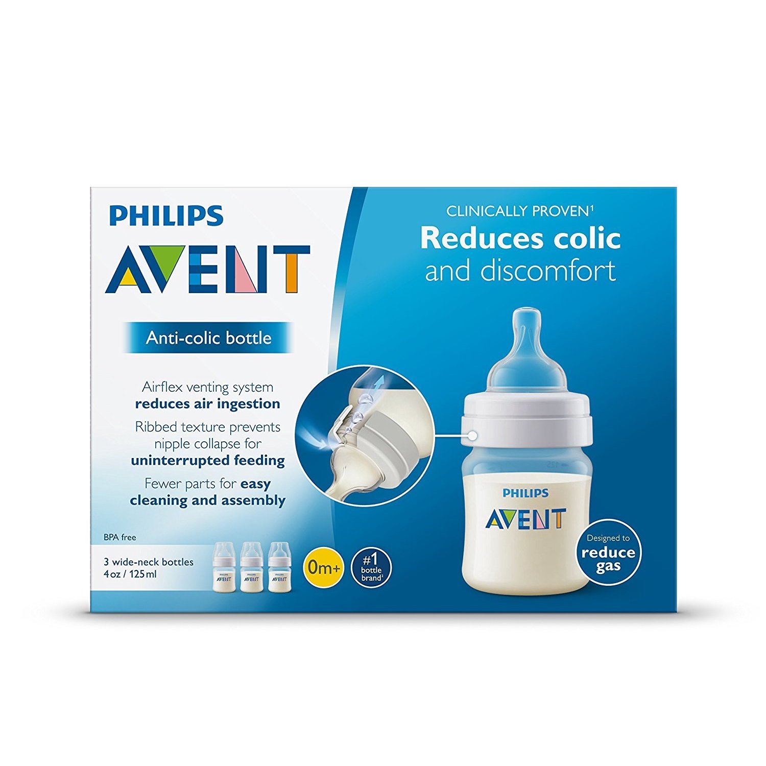 philips avent anti colic 4 oz bottles