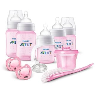 anti colic bottles pink