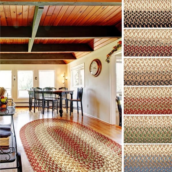 Ellsworth Indoor / Outdoor Reversible Braided Rug by Rhody Rug (7' x 9')