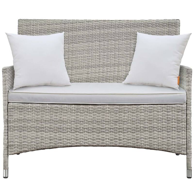Modway Bridge Rattan 4-piece Outdoor Patio Set with Cushions