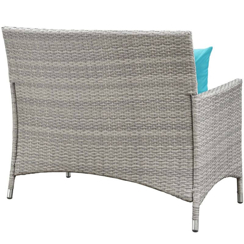 Modway Bridge Rattan 4-piece Outdoor Patio Set with Cushions