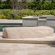 preview thumbnail 1 of 4, Shield Outdoor Waterproof Fabric Lounge Patio Cover (Set of 4) by Christopher Knight Home