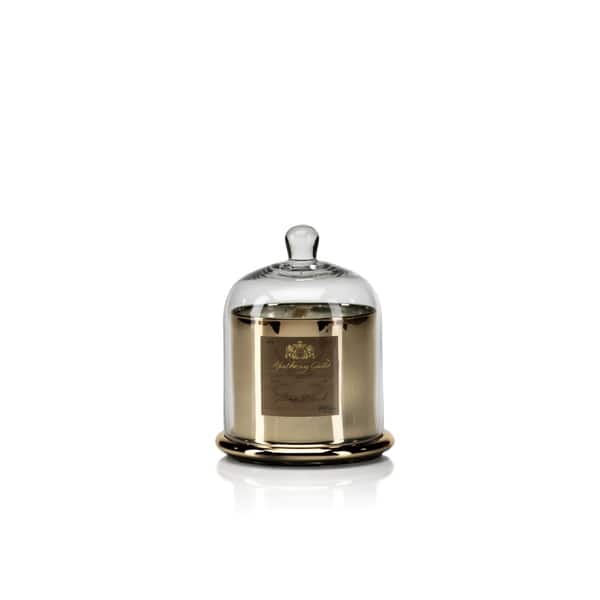 Zodax Apothecary Guild Scented Candle Jar with Glass Dome - Silver / Large