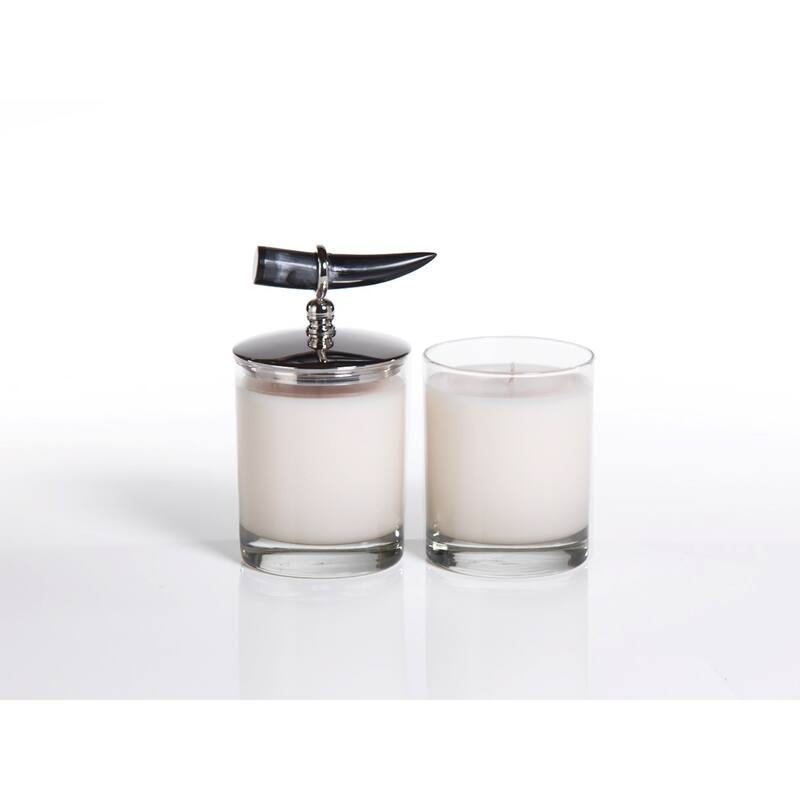"Casablanca" Horn Scented Jar Candle (Set of 2)