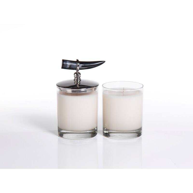 "Casablanca" Horn Scented Jar Candle (Set of 2)