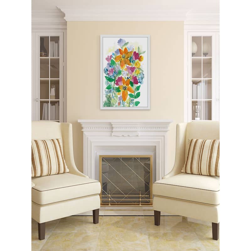 'Wild Flower Bouquet' Framed Painting Print