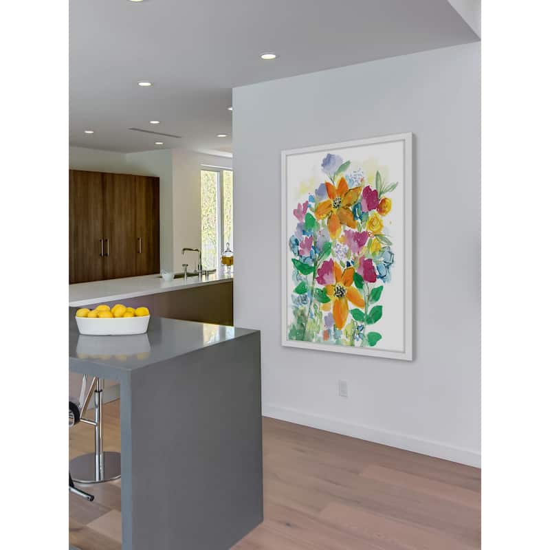 'Wild Flower Bouquet' Framed Painting Print