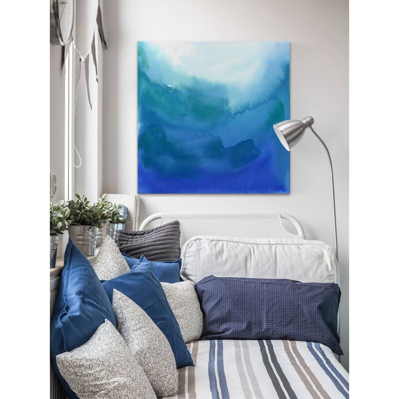 'Under Water' Painting Print on Wrapped Canvas - Multi-Color