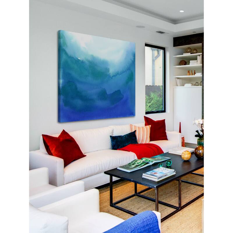 'Under Water' Painting Print on Wrapped Canvas - Multi-Color