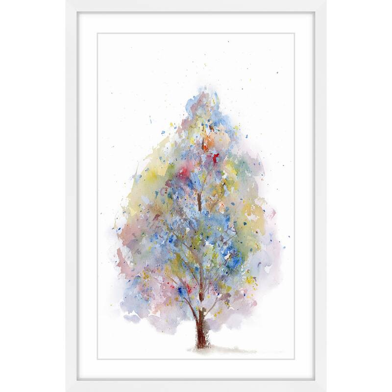 'Turning Winter' Framed Painting Print