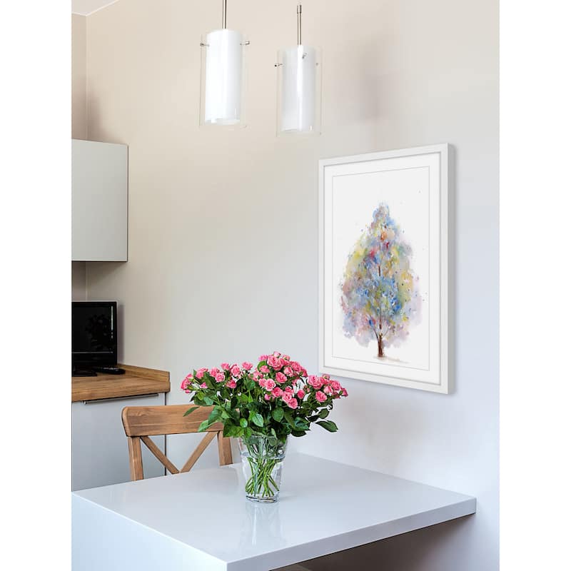 'Turning Winter' Framed Painting Print