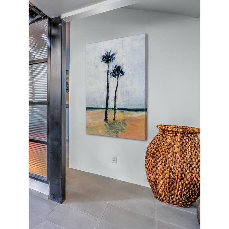 'Palm Friends' Painting Print on Wrapped Canvas - Multi-Color