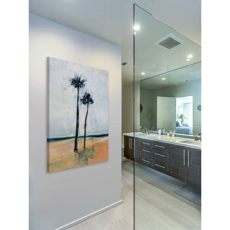 'Palm Friends' Painting Print on Wrapped Canvas - Multi-Color