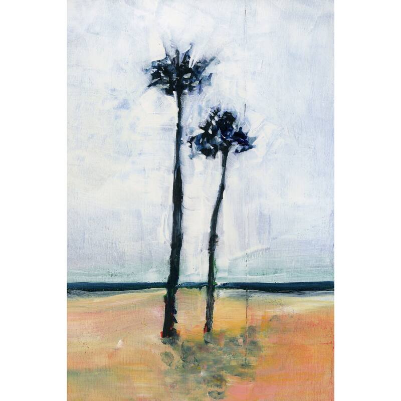 'Palm Friends' Painting Print on Wrapped Canvas - Multi-Color