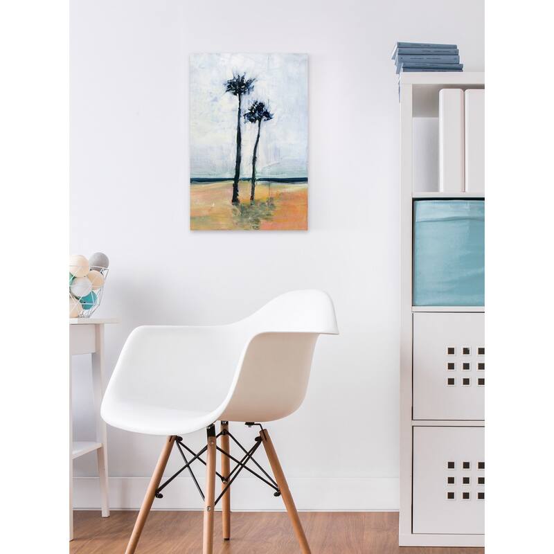 'Palm Friends' Painting Print on Wrapped Canvas - Multi-Color