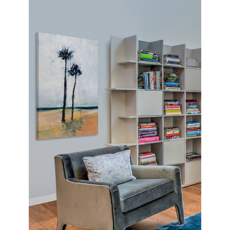 'Palm Friends' Painting Print on Wrapped Canvas - Multi-Color