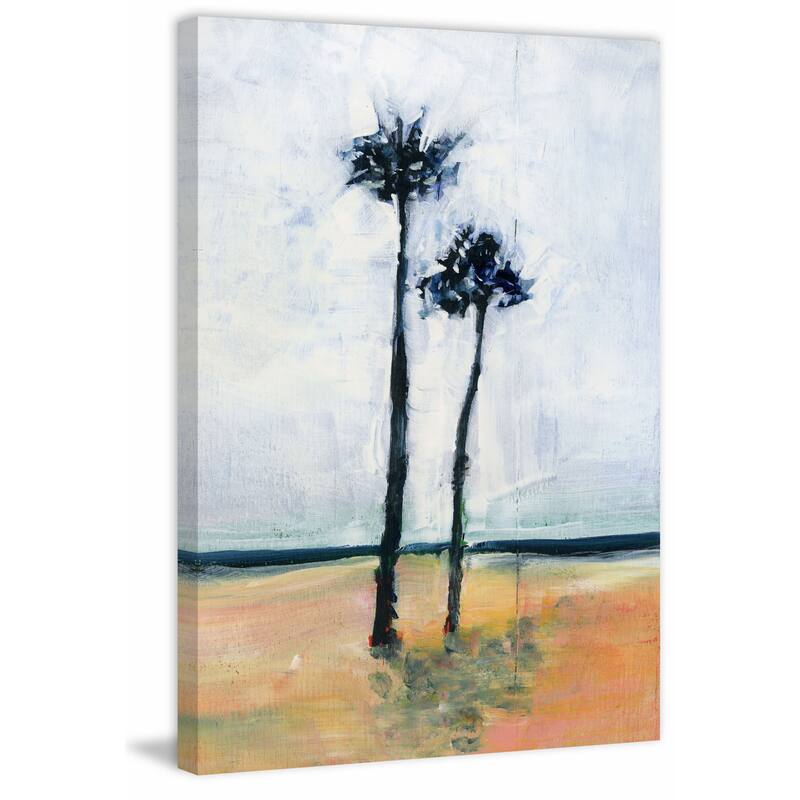 'Palm Friends' Painting Print on Wrapped Canvas - Multi-Color
