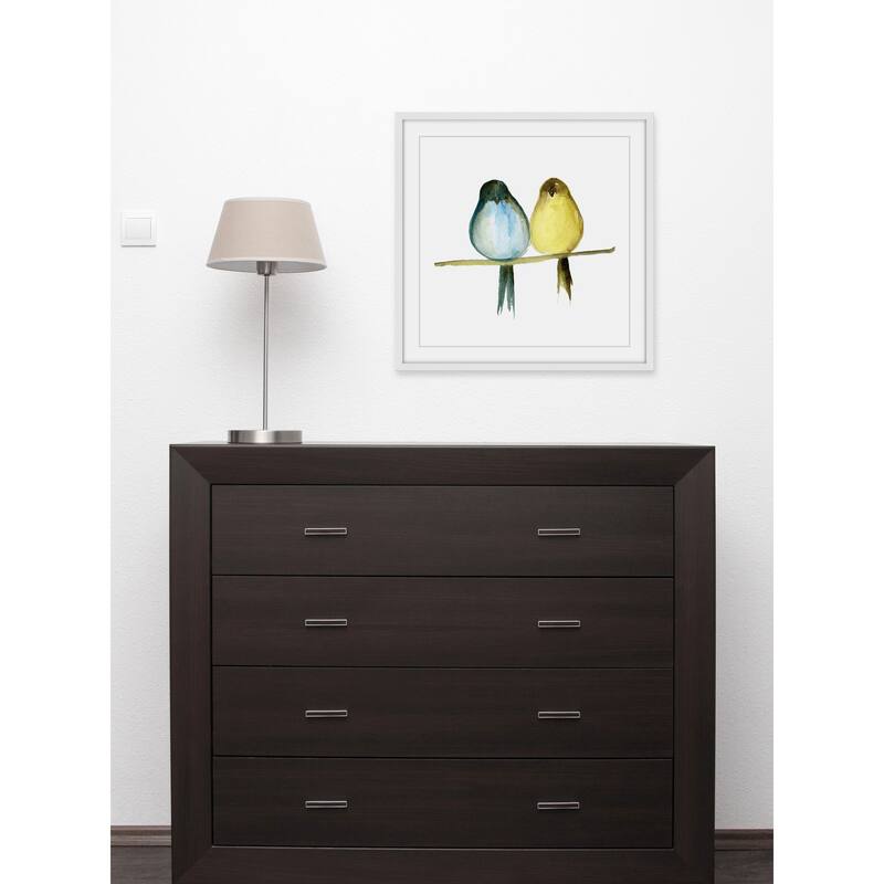 'Lovebirds' Framed Painting Print