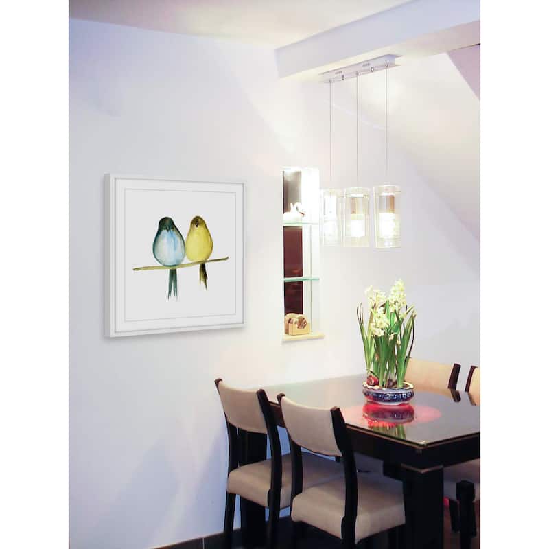 'Lovebirds' Framed Painting Print