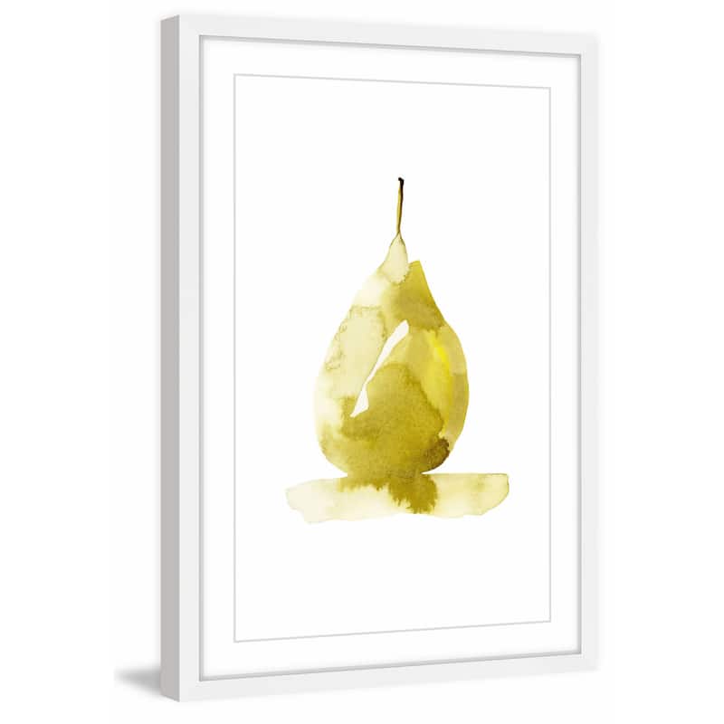 'Golden Pear' Framed Painting Print