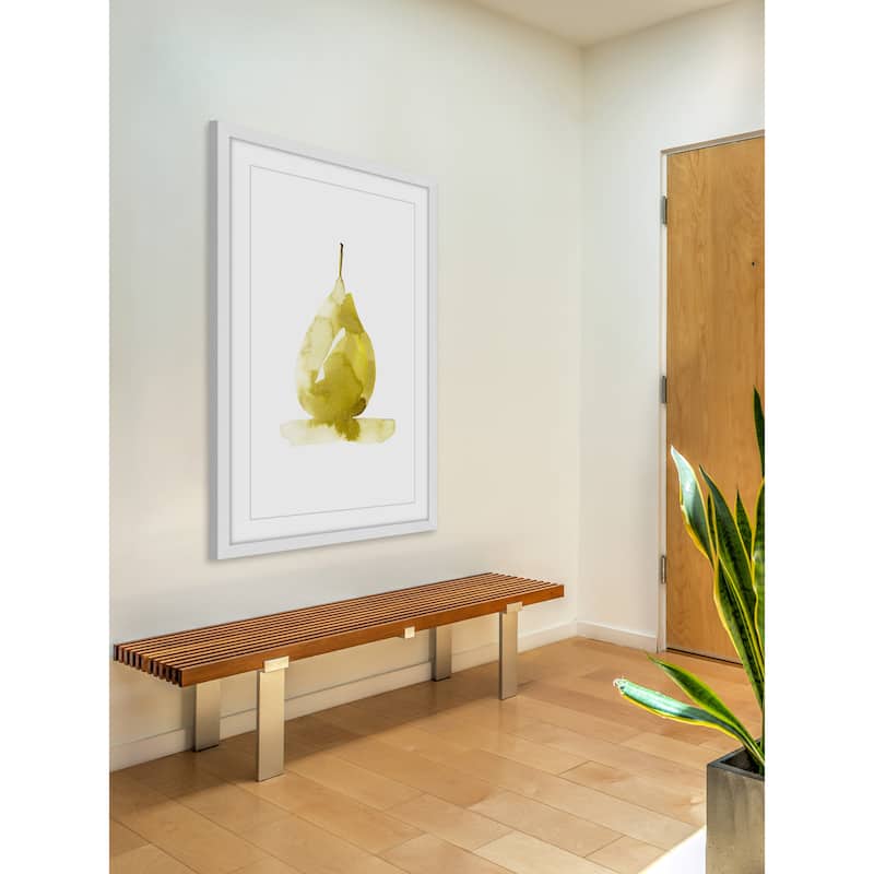 'Golden Pear' Framed Painting Print