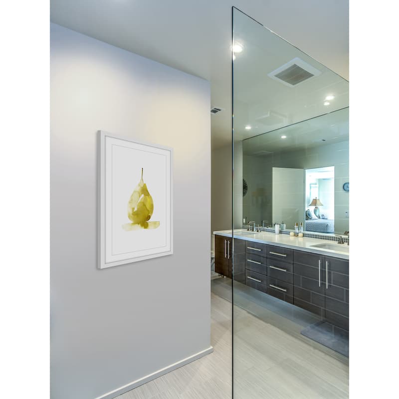 'Golden Pear' Framed Painting Print