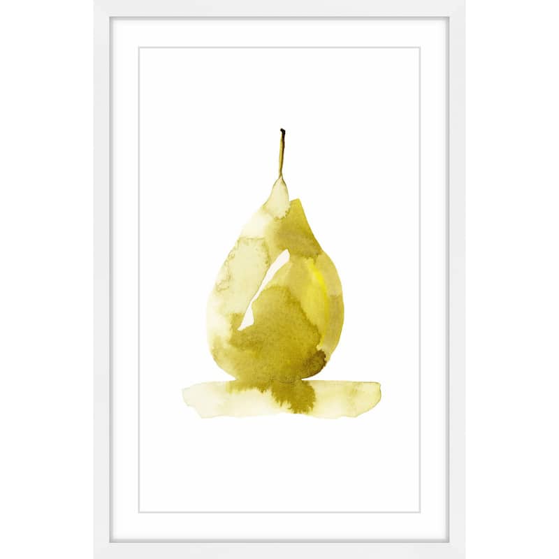'Golden Pear' Framed Painting Print