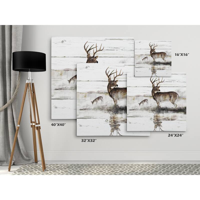 Rustic Misty Deer
