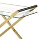 preview thumbnail 6 of 13, Strick & Bolton Itten Metal and Glass Rolling Bar Cart