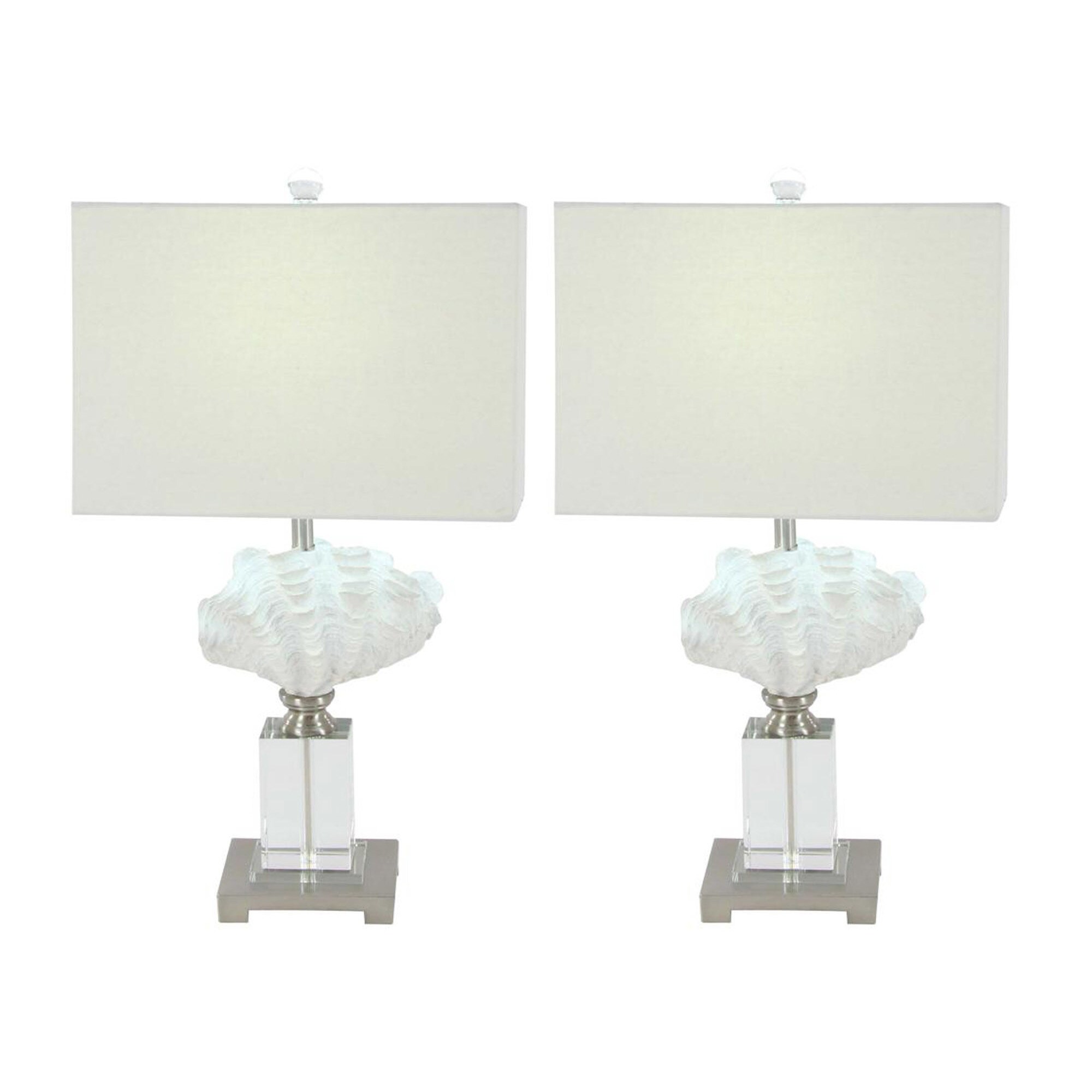 clam shell table lamp