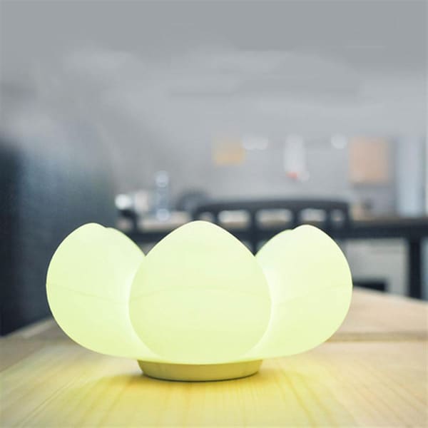 Flower Storage LED Table Lamp Silicone Touch Control Bedside Light Decoration Light Color Random