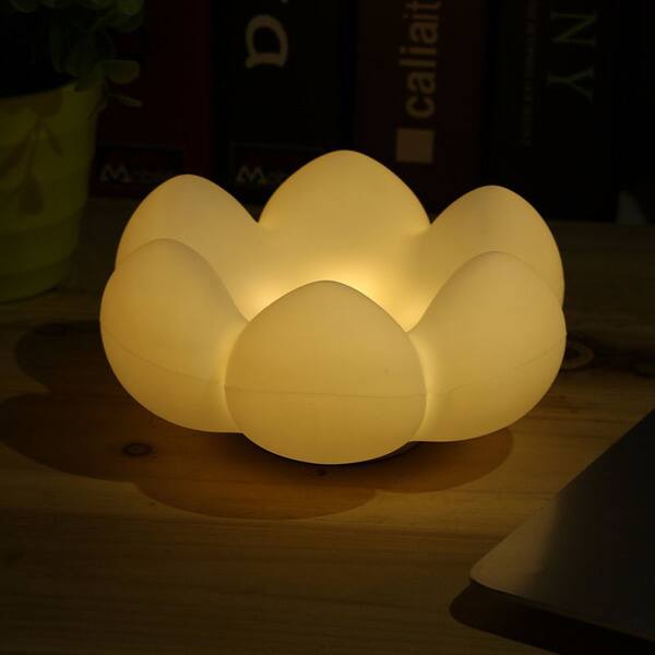 Shop Flower Storage Led Table Lamp Silicone Touch Control Bedside Light Decoration Light Color Random Overstock 16373646