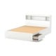 preview thumbnail 3 of 4, South Shore Reevo White Full-size Mates Bed with Bookcase Headboard