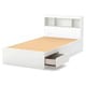 preview thumbnail 5 of 4, South Shore Reevo Mates Pure White 39-inch Twin Bed With Bookcase Headboard