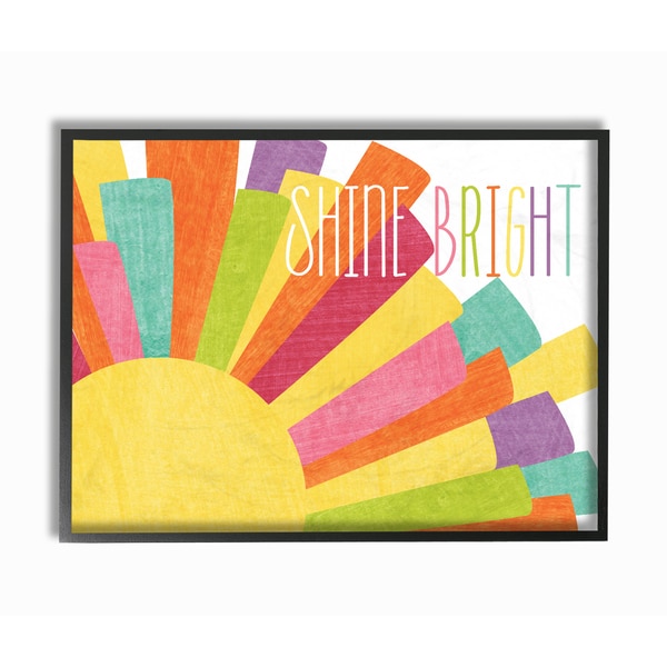 Stupell 'Shine Bright' Framed Giclee Texturized Art. Opens flyout.